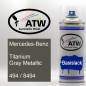 Preview: Mercedes-Benz, Titanium Gray Metallic, 494 / 8494: 400ml Sprühdose, von ATW Autoteile West.